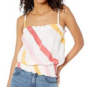 CRamy Brook Women's Striped Soli Cropped Tank Top